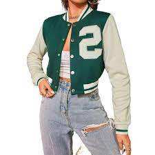 2023เสื้อโค้ทผู้หญิงฤดูใบไม้ร่วง, เสื้อโค้ทแขนยาวสไตล์บอมเบอร์ระบายอากาศได้ดี - Product Image 6