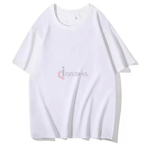 2025 camisetas de gran tamaño de alta calidad con logotipo personalizado, cuello redondo, camiseta informal suelta de algodón, proveedor directo de fábrica - Product Image 4