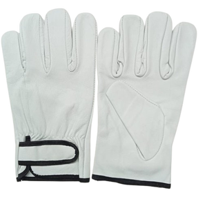 Guantes de Trabajo de Cuero Dividido de Grado AB, Guantes Industriales de Cuero de Cabra de Primera Calidad con Forro de Algodón, Protección de Seguridad para el Trabajo y la Conducción - Product Image 3