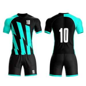 Kits d'uniformes de football personnalisés pour hommes et enfants, ensembles de maillots à manches courtes respirants, service d'approvisionnement OEM, technologie de sublimation - Product Image 3