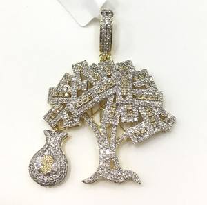 Personalizado CVD diamante 18K oro sólido fino colgantes y dijes IGI certificado Baguette corte diamante helado Hip Hop colgante para hombres - Product Image 5