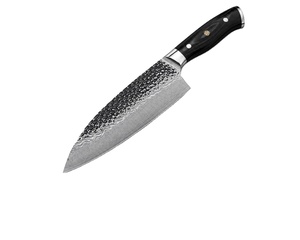 Couteau de chef en acier Damas forgé à la main de qualité supérieure, couteau de cuisine en acier à haute teneur en carbone, logo personnalisé OEM, couteau de cuisine professionnel - Product Image 1