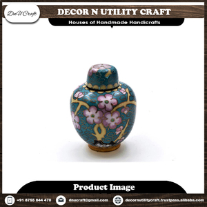 Urna de cremación de aluminio hecha a mano de estilo europeo para cenizas de mascotas, jarrón de cremación de Metal decorativo para conmemorar a los seres queridos - Product Image 6