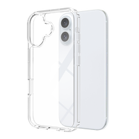 Étui de protection pour téléphone en matériau composite hybride TPU+PC haute transparence, anti-chute, résistant aux chocs, pour 16 Pro/Pro Max/Plus