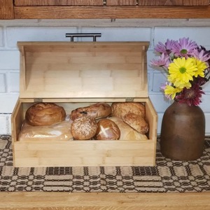 Caja de almacenamiento de madera de bambú natural Caja de bambú hecha a mano Decoración de mesa natural ecológica para el hogar Venta al por mayor de Vietnam - Product Image 3