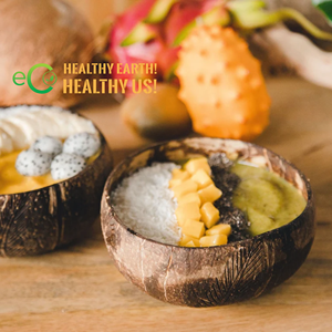 Cuencos de cáscara de coco grabados de alta calidad cuencos de coco artesanales para batidos ensalada de frutas para decoración de plantas - Product Image 5