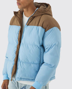 Chaqueta acolchada impermeable de poliéster de nailon con logotipo personalizado para hombre, chaqueta acolchada cálida de invierno para hombre al aire libre - Product Image 6