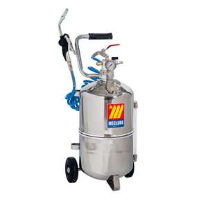 Meclube Distributeur d'huile pneumatique en acier inoxydable 24 L avec soupape de dérivation Ø 12 mm - Product Image 1