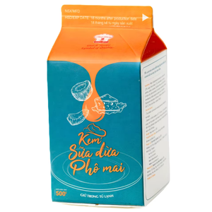 Crème non laitière en vrac au meilleur prix d'usine, OEM/ODM, HALAL, crème dessert au fromage de coco, crème pour café et thé au lait, 500G - Product Image 1