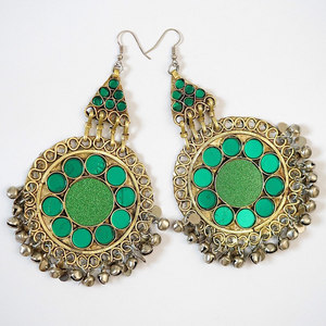 ชุดเครื่องประดับอัฟกานิสถานน้ำหนักเบาสำหรับงานหนักต่างหูสร้อยคอวินเทจสำหรับผู้หญิงเด็กผู้หญิงขายดีสำหรับงานแต่งงาน - Product Image 6