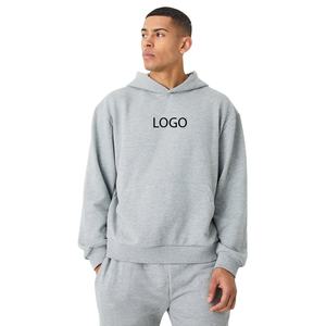 Sweat à capuche en coton biologique français 400-485 GSM pour homme, fil peigné, lourd, avec logo personnalisé, streetwear - Product Image 1