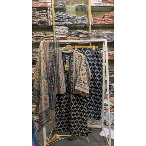 <b>Plus</b> <b>Size</b> 3 Piece Tassel Patterned <b>Knitted</b> Casual Loose Fit Fusion Floral/Abstract Digital Print Full Length Suit SL00252 for - Product Image 1
