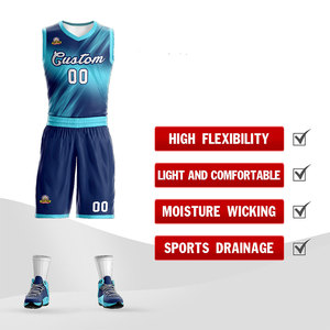 Services OEM, uniforme de basket-ball de style moderne, haute qualité, design personnalisé, unisexe, antibactérien, toutes saisons, polyester BSCI - Product Image 2