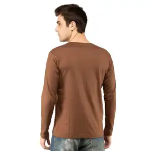 Гламурные однотонные футболки для мужчин оптом Пакистанская индийская футболка с длинным рукавом для мужчин качественная хлопковая Футболка по низкой цене