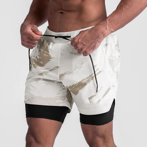 promotionCustomize Men's 2 In 1 Running Sweat <b>Shorts</b> Workout Athletic Training Gym Outdoor Sports <b>Shorts</b> With <b>Zip</b> <b>Pockets</b> - Product Image 4