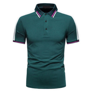 Algodón cómodo para hombres para Polos Tallas grandes Manga corta Diseño transpirable con patrón sólido Diseño diferente - Product Image 1