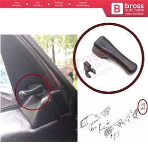 BDP1184 กระจกมองข้างด้านนอกพร้อมมือจับควบคุมสำหรับ W115 W116 W123 W124 W126 W201 A2018100054 - Product Image 5