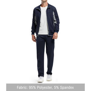 Survêtements deux pièces d'automne/hiver pour hommes Survêtements de jogging imprimés comprenant des vestes et des pantalons de survêtement pour hommes Costumes d'extérieur - Product Image 4