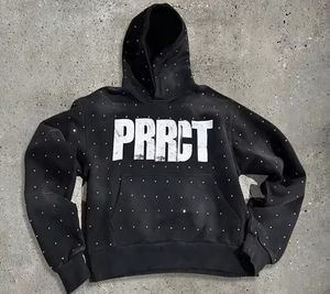 เสื้อฮู้ดดี้ผู้ชายลายปักสไตล์วินเทจล้างสีแบบใหม่ ดีไซน์ทันสมัย ปรับแต่งได้ คุณภาพสูง พิมพ์ลายด้วยคริสตัล - Product Image 4