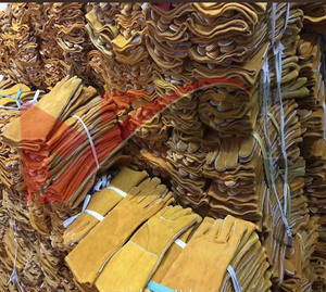 Nuevo listado Guantes de seguridad de cuero de vaca Split Guantes de soldadura protectores antideslizantes a prueba de fuego Color personalizado de alta calidad - Product Image 5