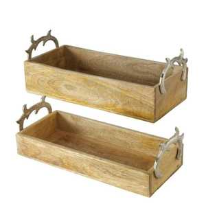 ถาดเสิร์ฟไม้ทำมือสไตล์เรียบง่าย น้ำหนักเบา สำหรับร้านอาหารและคาเฟ่ - Product Image 1