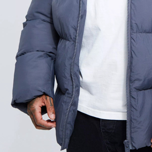 Vestes pour hommes personnalisées 2026 Mode d'hiver Design personnalisé Vêtements d'extérieur pour hommes à capuche Veste gonflée en duvet Veste gonflée pour hommes d'extérieur - Product Image 3