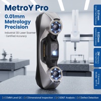 Scanner 3D Revopoint Metro Y Pro per Metrologia, Laser Blu 0.01mm, Scanner USB Disponibile per Ispezione Industriale e Controllo Qualità