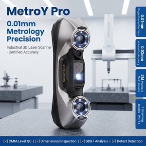 Escáner 3D Revopoint <span class=keywords><strong>Metro</strong></span> Y Pro para Metrología, Láser Azul de 0.01mm, Escáner USB en Stock para Inspección Industrial y Control de Calidad - Product Image 1