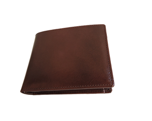 Portefeuille court personnalisé pour hommes Full Grain Véritable Crazy Horse Anti RFID Blocking Pure Leather Slim Business Style for Cash Use - Product Image 2
