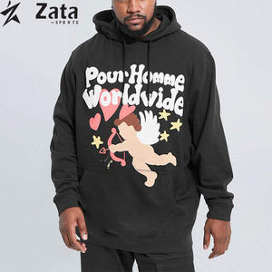 Buena calidad único atractivo diseño Puff impresión invierno Streetwear polar sudor traje poliéster/algodón bajo precio industria - Product Image 3