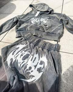 Trajes de sudor de hombre ecológicos informales de invierno más vendidos de calidad premium Color sólido 100% algodón transpirable cómodo - Product Image 1