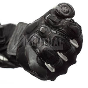 Heavy-Duty Durable <b>Knitted</b> Leather <b>Gloves</b> for Motorbike Sports Breathable with Touch Screen Feature Safety Protection - Product Image 3