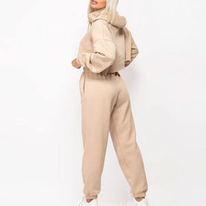 Custom <b>Crop</b> <b>Top</b> Hoodies for Winter Street Style Casual Blank Plain Bulk Hooded Collar Solid & Print Pattern Online Sale - Product Image 5