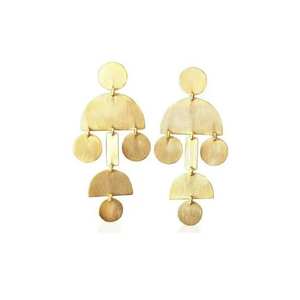 Indian Manufacturer Brass Jewelry Hoop <b>Earrings</b> for Daily Use Wearing Fashion Jewelry Brass <b>Earrings</b> <b>Top</b> Selling - Product Image 5