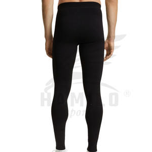 2024 Custom Logo Elastic Waist Fitness <b>Leggings</b> for Men Solid <b>Pattern</b> Stretchable Pants Online Sale - Product Image 2
