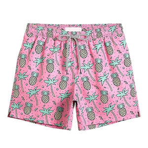 Pantalones Cortos de Lona Personalizados al Por Mayor al Mejor Precio, Bañadores de Doble Capa con Cordón Ajustable, Ecológicos, de Algodón Sólido, de Secado Rápido y Transpirables - Product Image 1