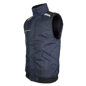 Gran oferta 100% poliéster Oxford tela impermeable trabajo cuerpo calentador Multi bolsillos forro polar pescador chaleco de seguridad para invierno - Product Image 6