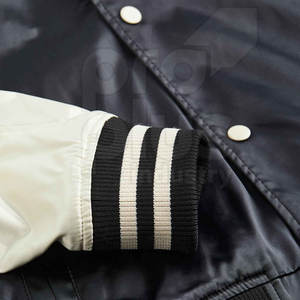 Chaqueta Ligera de Satén para Hombre, Cuello Alto, Estilo Universitario, Tejido Liso y Brillante, Secado Rápido, Transpirable, Ecológica, para Invierno - Product Image 6