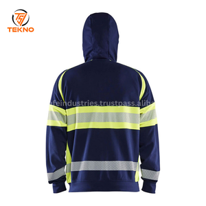 2025แจ็กเก็ตนิรภัยคุณภาพระดับพรีเมียมเสื้อมีฮู้ดสำหรับฤดูหนาว Hi-Vis มีฮู้ดกันน้ำสะท้อนแสง - Product Image 2