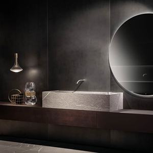 Meuble de salle de bain sur mesure JY Project, Vietnam, RTA, à poser au sol, en MDF et contreplaqué, meuble de salle de bain de luxe avec lavabo - Product Image 2