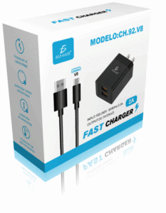 Caricabatterie Rapido QC3.0 per Cellulari Android 5V 2A con Cavo Micro V8 in Plastica Resistente - Product Image 2