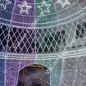 230V Noël et Thanksgiving <span class=keywords><strong>Vacances</strong></span> IP65 Décorations Extérieures RVB DMX512 Ball Arch Motif Light - Product Image 6