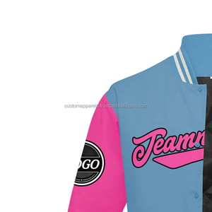 Veste de sport en cuir et laine personnalisée avec broderie haut de gamme pour les équipes sportives d'élite - Product Image 5
