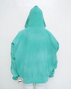 Sweat à capuche personnalisé Vintage Wash 100% coton couleur unie surdimensionné zippé pour hommes et femmes Streetwear pour l'hiver - Product Image 5