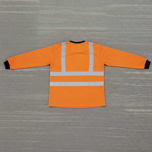 Chemises à manches courtes de travail haute visibilité réfléchissantes de sécurité avec logo personnalisé pour hommes, t-shirts de travail de construction haute visibilité - Product Image 5