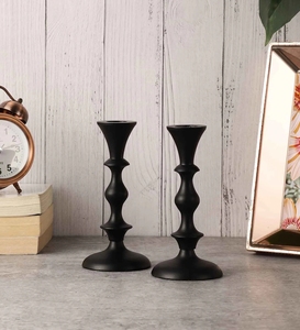 Portavelas de pilares negros, candelabro decorativo para fiestas navideñas, candelabro de gran venta para el hogar y el jardín - Product Image 4