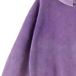 Sweat à capuche surdimensionné délavé à l'acide à manches longues pour hommes, coton mélangé, caractéristiques épaisses, fourniture en gros - Product Image 4