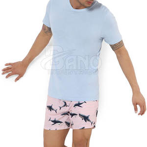 Shorts de plage respirants à séchage rapide pour hommes, style urbain, motif uni, taille mi-haute avec cordon de serrage – Nouvelle Arrivée en Promotion - Product Image 4