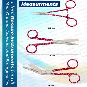 Diseño elegante, 3 uds., fórceps hemostáticos, fuente de alimentación Manual, juego de tijeras de enfermería Premium, instrumentos quirúrgicos básicos de vaslcare - Product Image 6