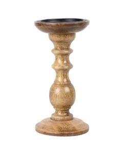 Bougeoir en bois fabricant bougeoirs en bois naturel rustique bas quantité minimale de commande forme personnalisée mangue faite à la main vente directe d'usine - Product Image 1